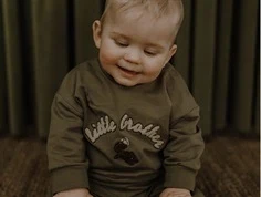 That's Mine dusky green Finley little brother sweatshirt